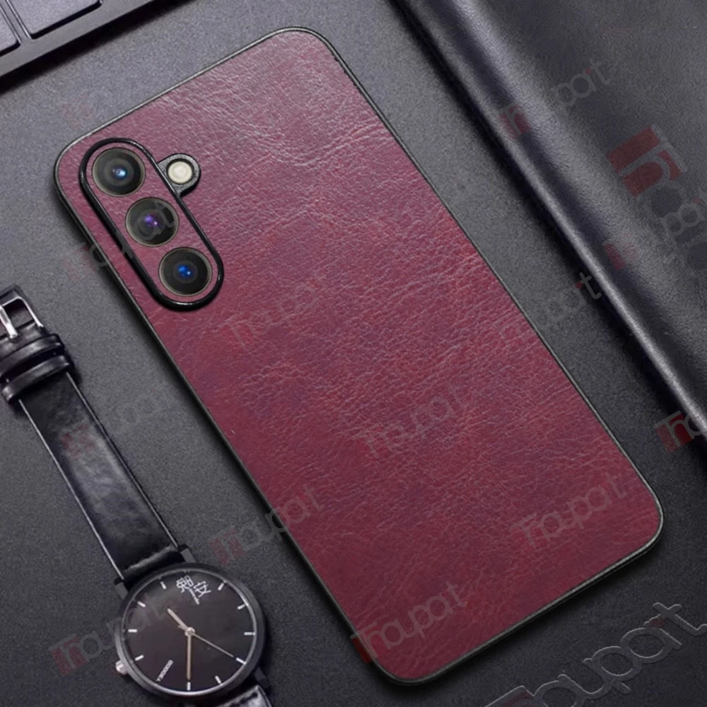 Retro Leather Case For Samsung Galaxy M14 Business Durable Phone Cover For Samsung M14 Case