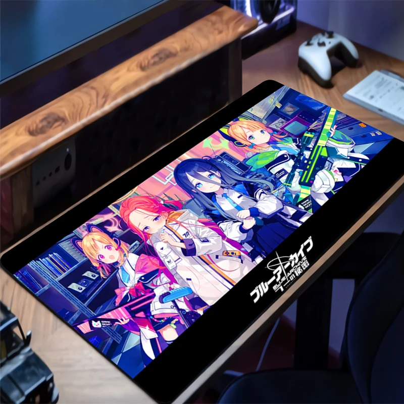 

Mousepad New B-blue Archive Large Mouse Mat MousePads Game Office Laptop Carpet Soft Anti-slip Desktop PC carpet Anime Mouse Pad