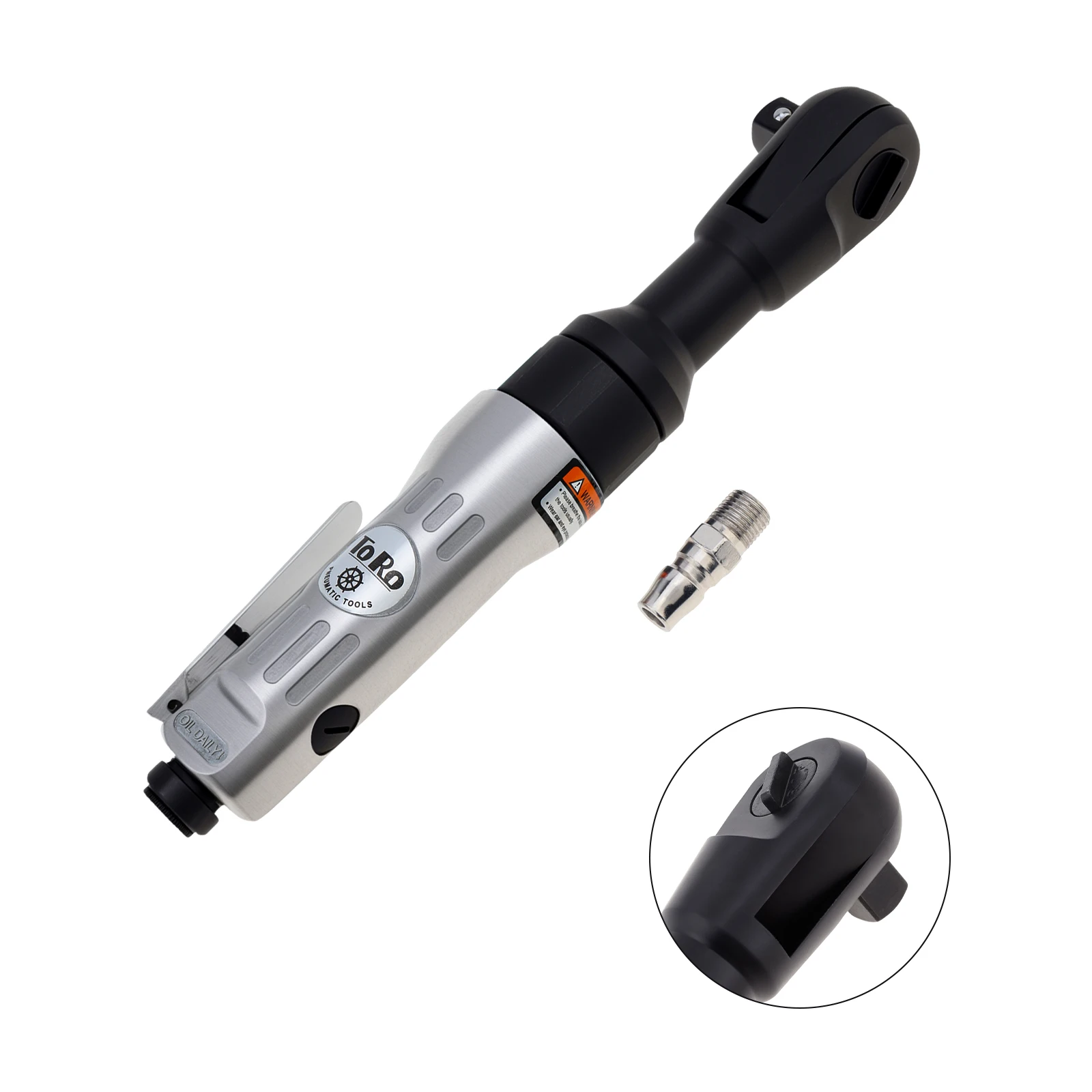 TORO-2701 1 / 2\'\' Pneumatic Tool Ratchet Wrench with Air Inlet Interface and Adjustable Switch for Car Repair Disassemble