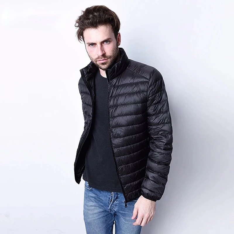 Ultra Light White Duck Down Jacket Men Chaqueta hombre Windproof Casual Parka Men UltraLight Thin Mens Jackets Size M-3XL