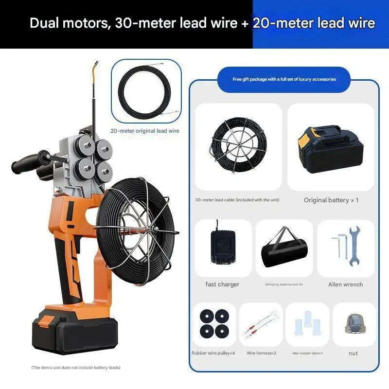 Threading , -meter Lead Lithium Battery, Fully Automatic Pulling hine, Wire Conduit