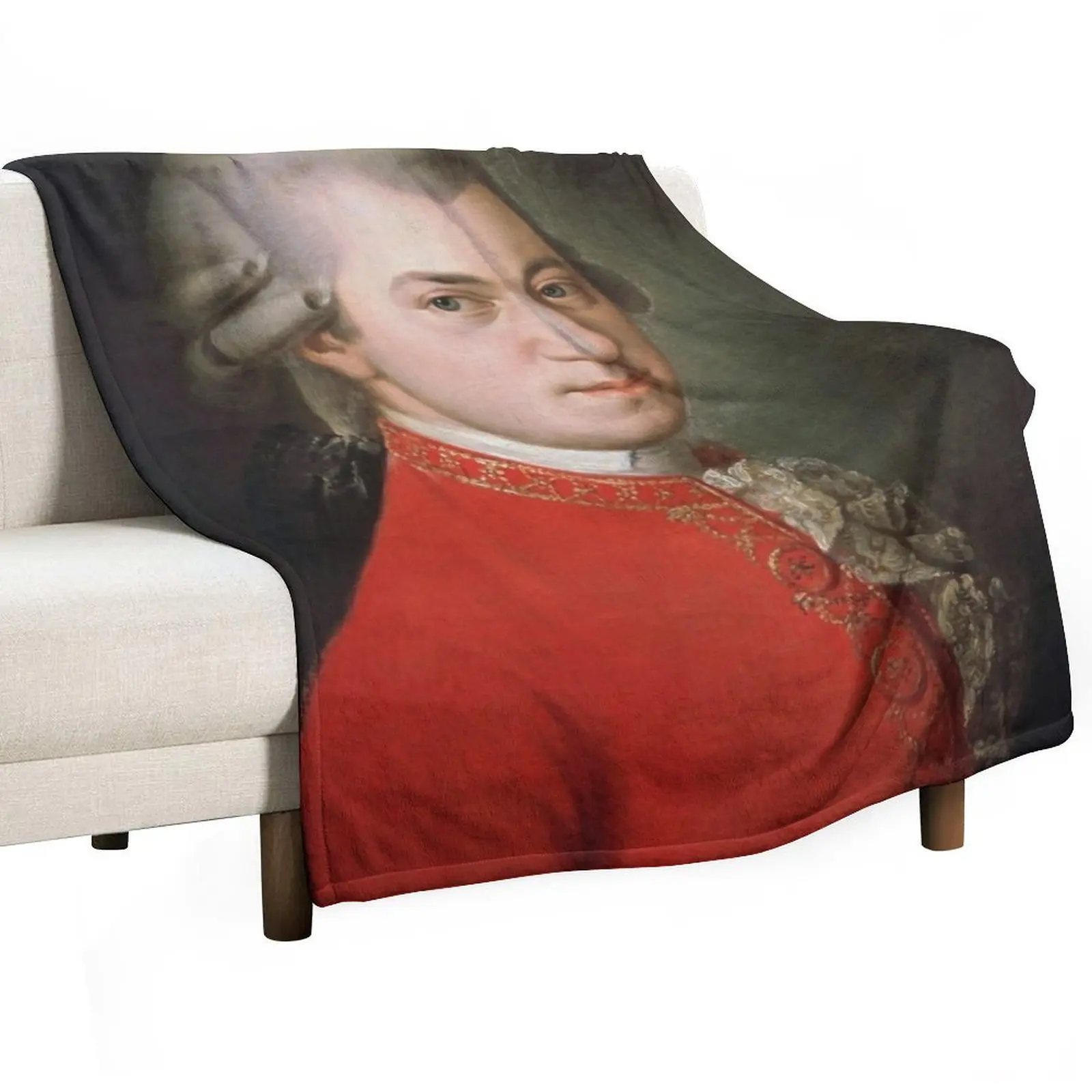 Wolfgang Amadeus Mozart Throw Blanket Thin Hairy Blankets