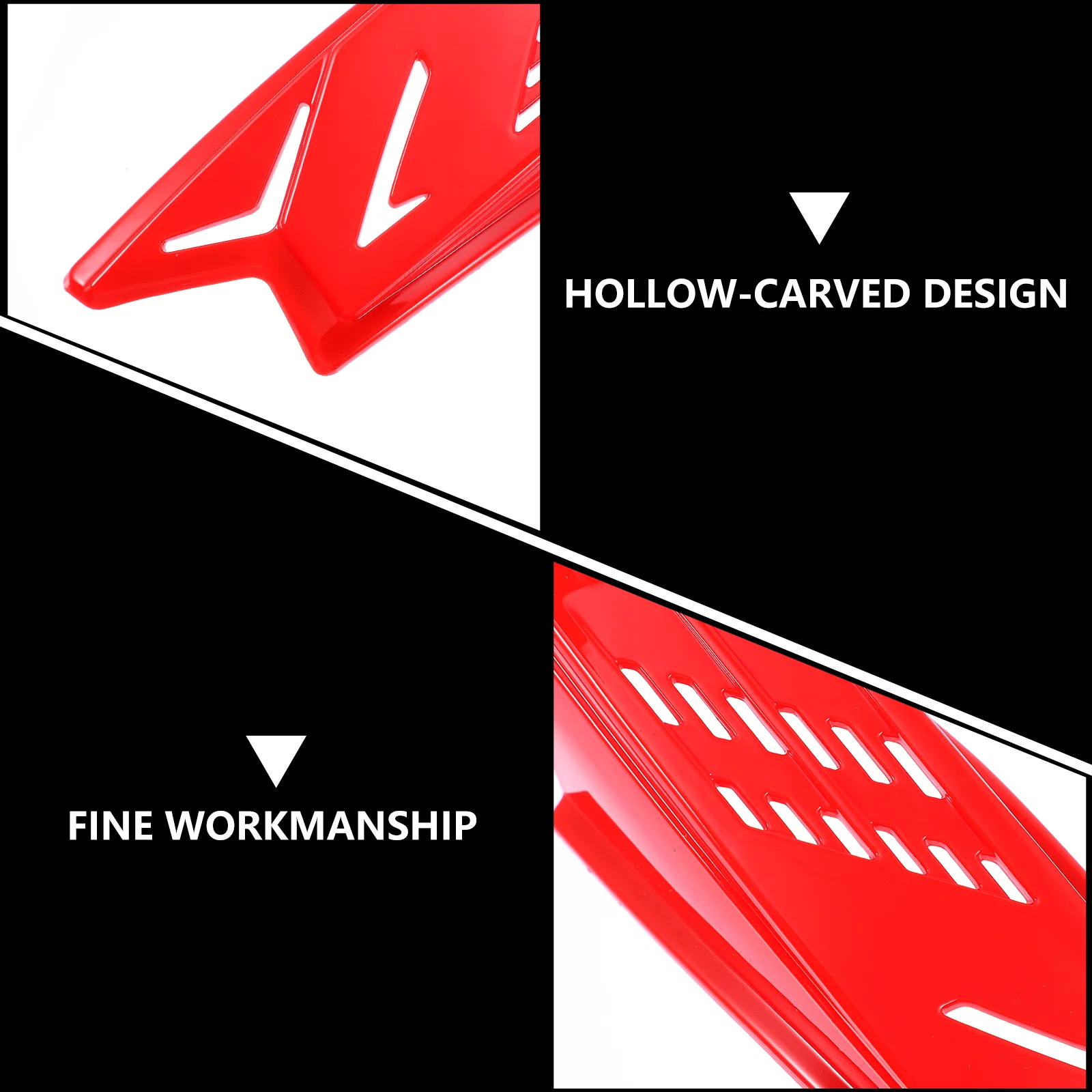 

2 pcs Motorcycle Horns Decor Electric Car Horn Stylish Headgear Accessory Durable Abs Material Peel Stick Design Unisex