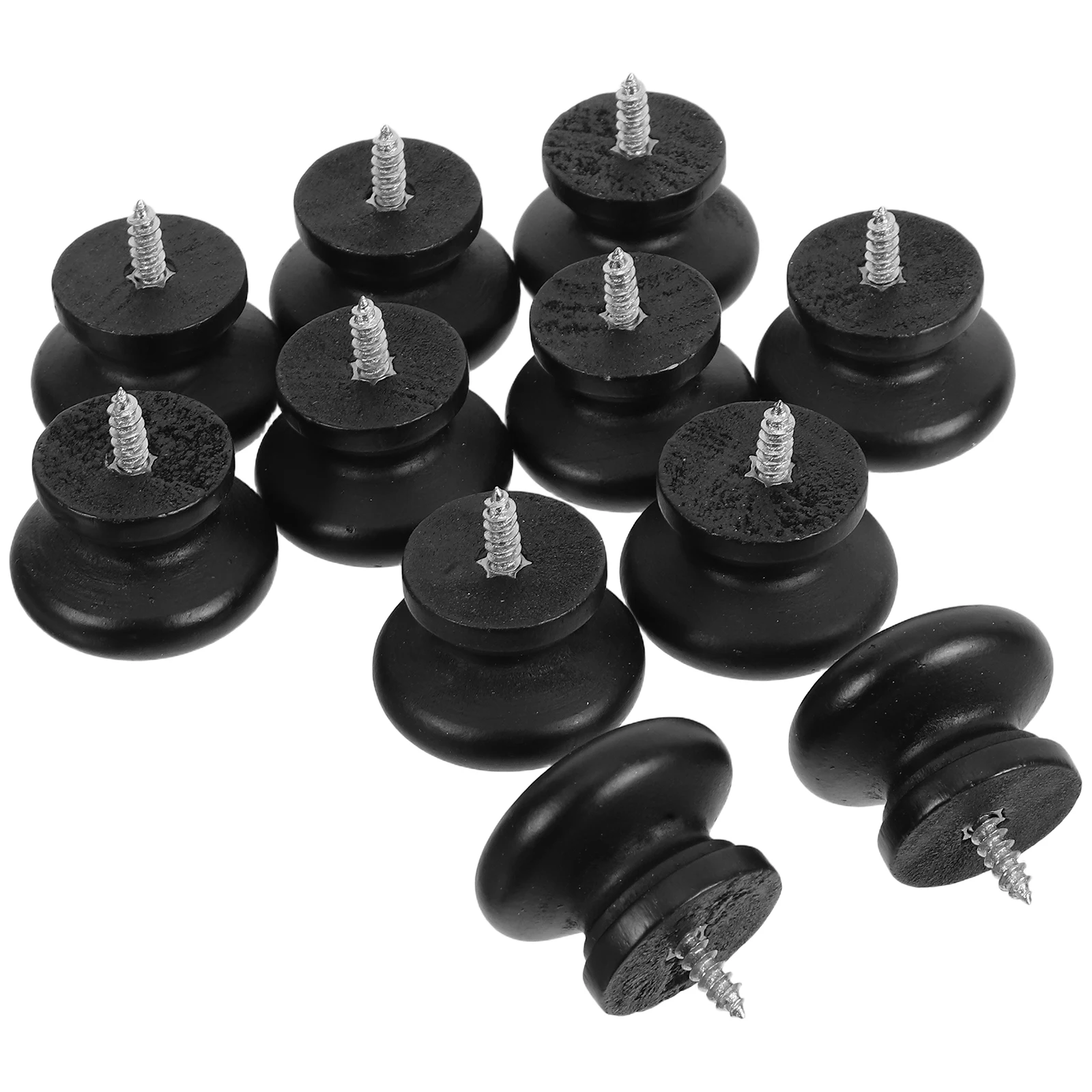 

Solid Wood Handle Circular Cabinet Kitchen Knobs for Cupboards Round Drawer niture