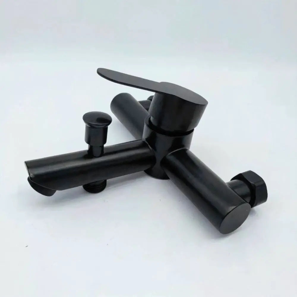 Stainless Steel Bathroom Shower Valve Concealed Wall Mounted Hot Cold Mixer Faucet Brushed Grey Bath Water Control Tap