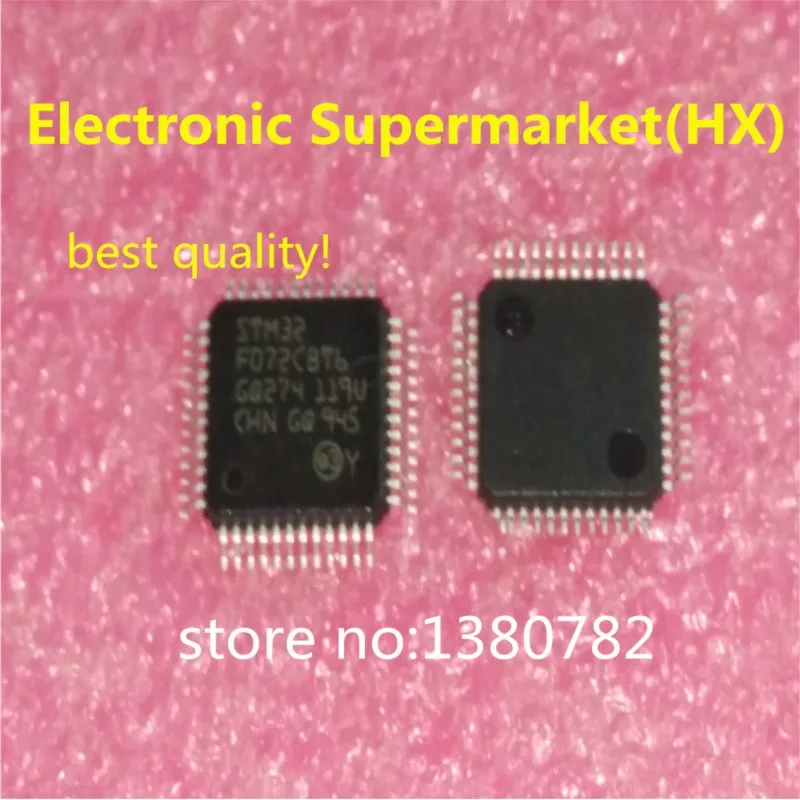 Free Shipping 10pcs-50pcs STM32F072CBT6 STM32F072 QFP-48  New original  IC In stock!