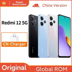 Global Rom Xiaomi Redmi 12 5G Snapdragon 4 Gen2 SmartPhone 50MP Quad Camera 6.79 inch Screen LCD 5000mAh Battery China Version