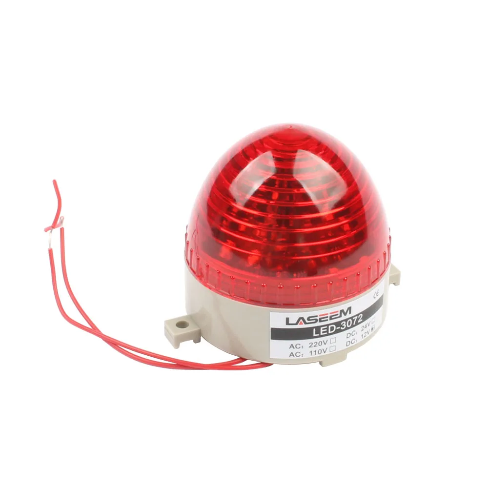 DMWD AC 110V 220V DC 12V 24V LED-3072 Flashing warning Light traffic light S-60 indicator light