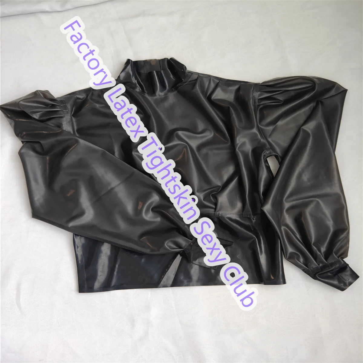 Latex Gummi weibliche Tops hinten Reißverschluss Customizd.0.4mm Cosplay Kostüm