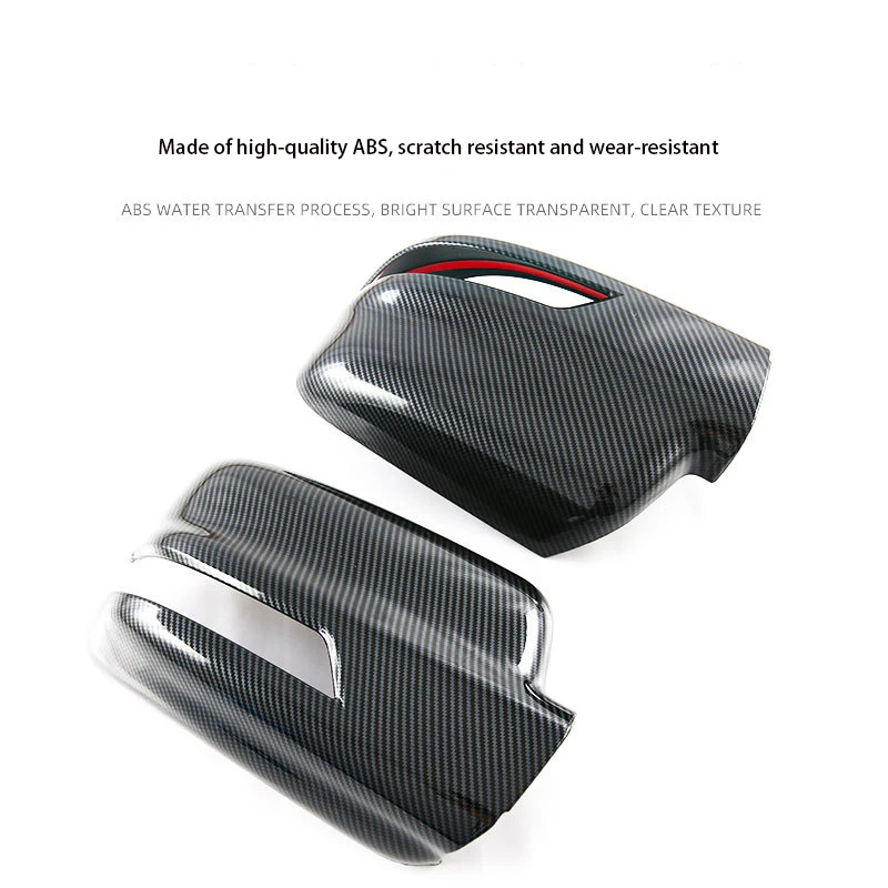 For Dodge Ram 1500 TRX 2023-2025 Carbon Fiber Grain Rearview Mirror Cover Door Handle Trim Car Body Decoration Accessories view 3