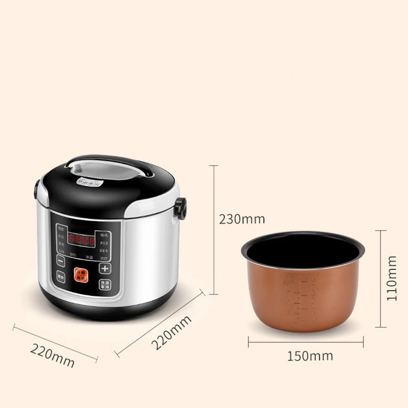 XIAOMI Mini Rice Cooker Car Truck Soup Porridge Cooking Machine 12V/24V Food Steamer Heating Lunch Box Meal Heater Warmer 2L