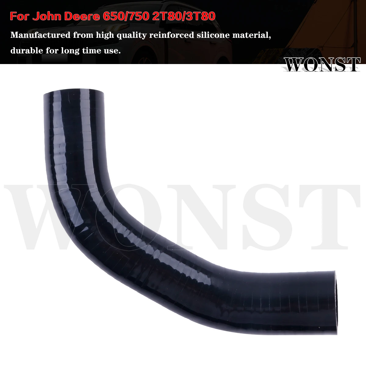 

3PCS Silicone Radiator Coolant Hose Kit For John Deere 650/750 2T80/3T80 Tractor