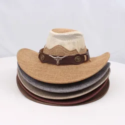 Western Cowboy Hat for Men and Women Couples Summer Outdoor Travel Sun Protection Vacation Beach Hat Tibetan Hat