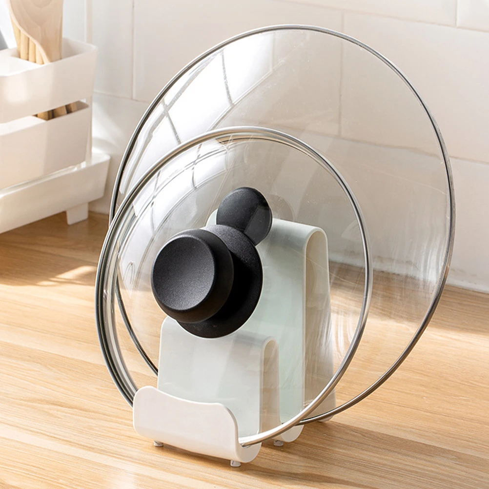 

Rack Holder For Kitchen Adjustable Pot Cover Organizer Stand, Multifunctional Pan Lid Storage Rack, Space Saving Kitchen