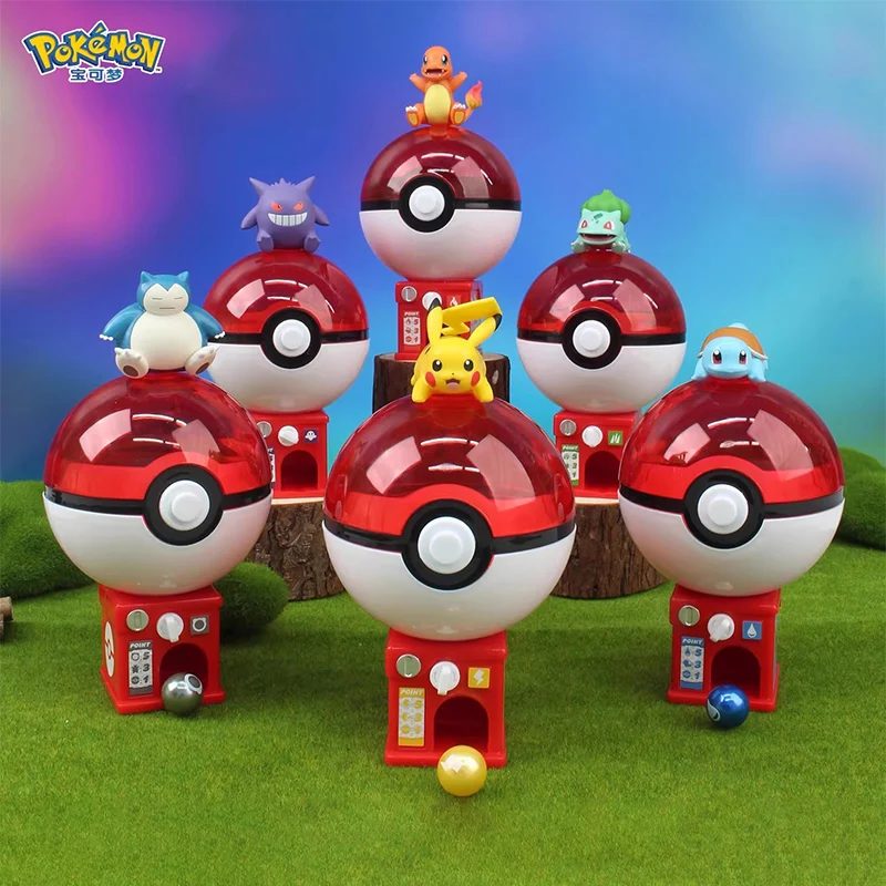 

Оригинальный набор-сюрприз Pokémon: машинка для вытягивания фигурок Пикачу, Генгар, Снорлакс, Бульбазавр, Чармандер. Коллекционная игрушка ручной работы для детей, подарок.