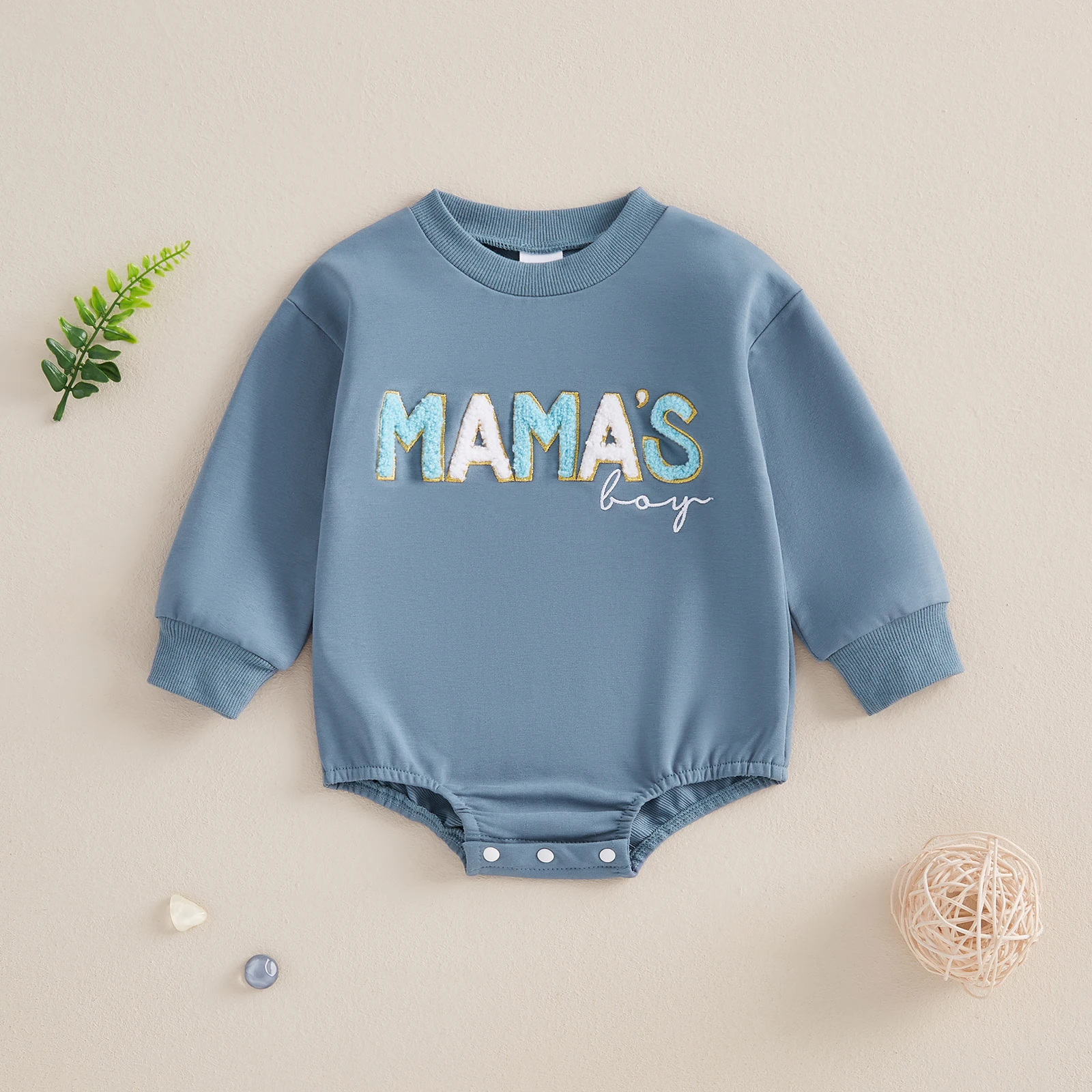 Autumn Spring Little Baby Boys Sweatshirts Rompers Casual Letter Embroidery Long Sleeve Toddler Infant Bodysuit Jumpsuit Clothes