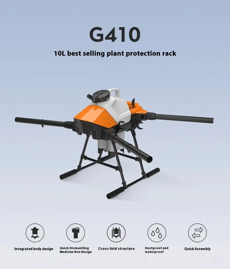 

EFT G410 10 кг 10 л 4-осевой легкий и компактный летающий дрон, рама для малого быстрозагружаемого дрона для опрыскивания и защиты растений
