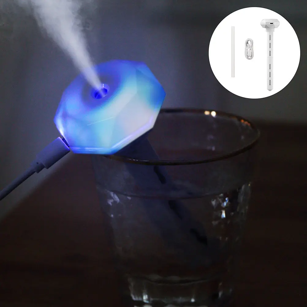 

1 Set USB Donut Humidifier Rod Creative Mini Air Humidifying Aromatherapy Diffuser for Home Office Bedroom Portable Mist