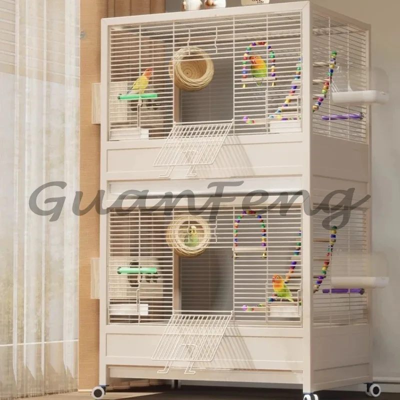 Large Plastic Bird Cage with Stand, Spacious Indoor and Outdoor Pet Habitat, Bird Pet Furniture
