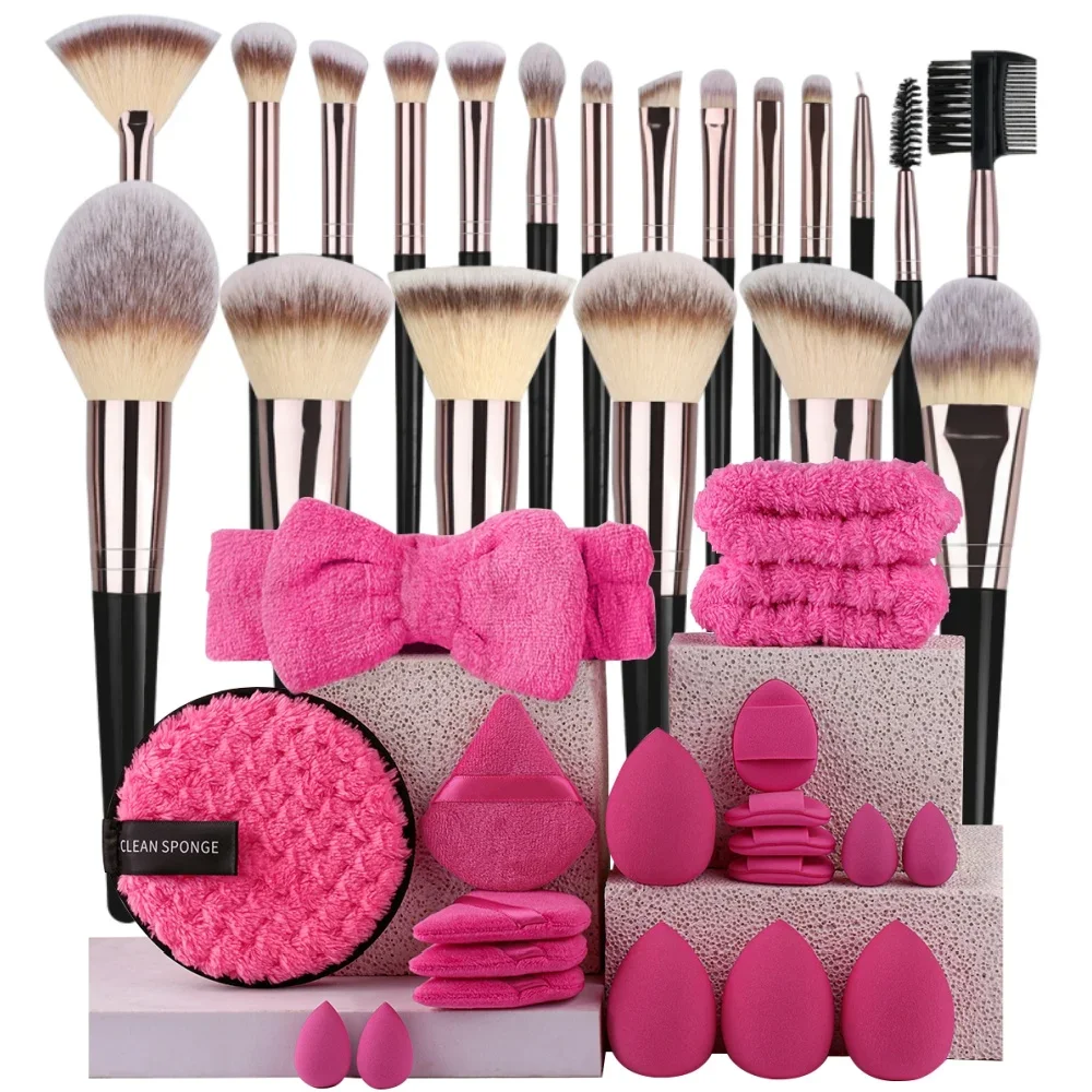 プロフェッショナル 3-20 個メイクブラシセットソフトふわふわアイシャドウファンデーションコンシーラーブレンドブラッシュブラシ歌舞伎女性美容ツール