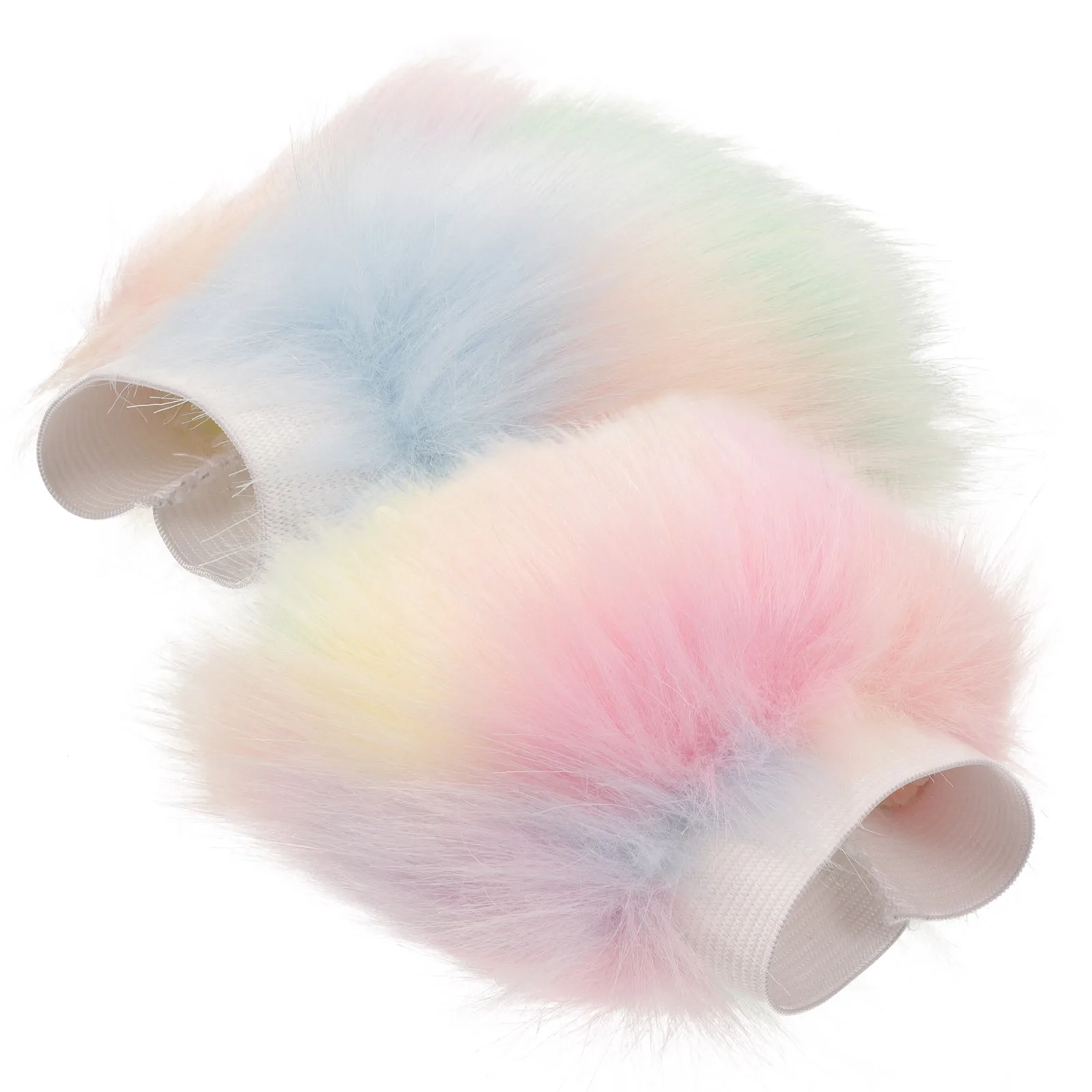 

1Pair Warm Wrist Cuffs Chic Design Comfortable to Wear for Womens Arm Warmers Winter Fashion Furry Wrist Cuffs