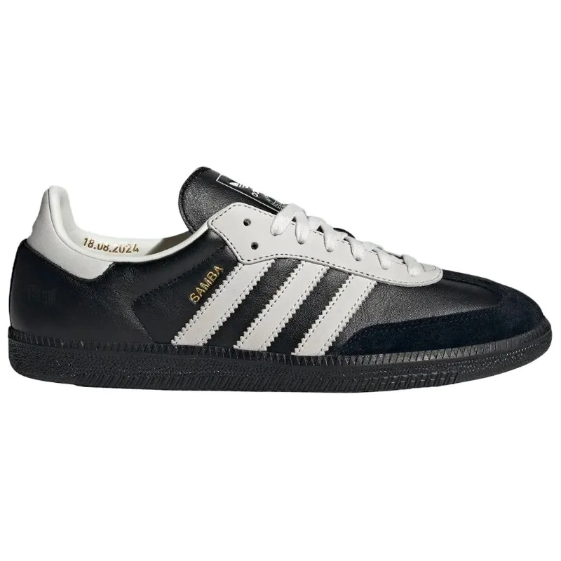 Adidas Originals Samba OG 75th Anniversary Unisex Core Black Cloud White Classic Retro Soccer Style German Training JP5282