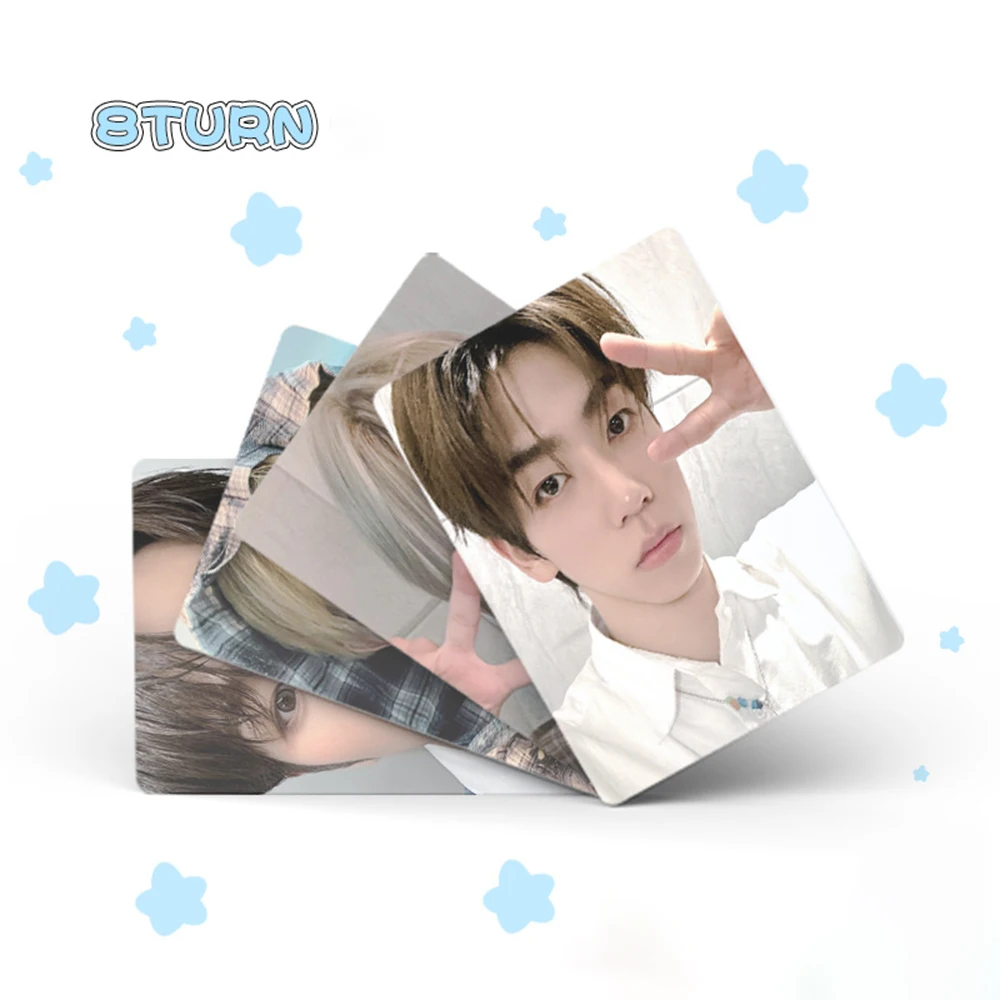 Kpop 8TURN Laser Boxed Card 50pcs/Set High Quality HD Photo Double Sides Printing Korean Style LOMO Card Fans Collections Gift