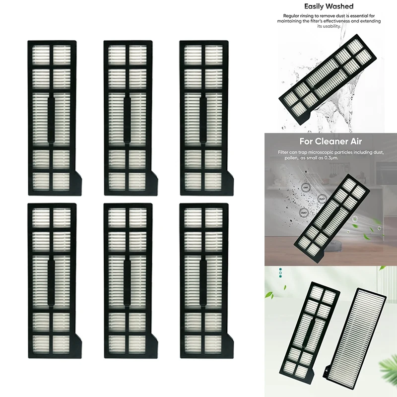 Filtro Hepa lavável para aspirador robô, acessórios de substituição, apto para Eufy X10 Pro, Omni