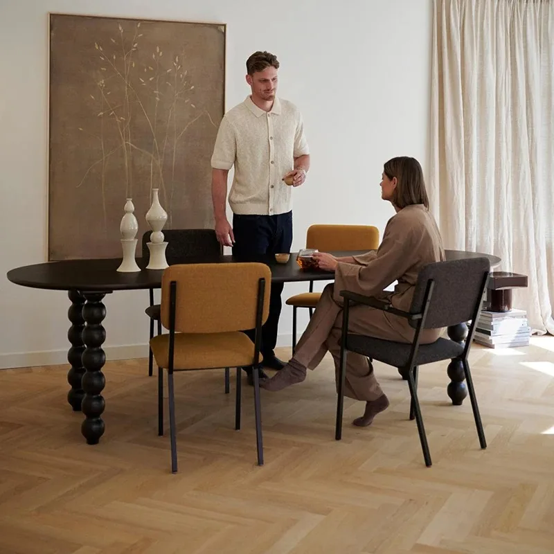 Mesas De Comedor seguras De lujo, estante impermeable para eventos, Mesas De Comedor para restaurante, Mesas De Comedor modernas De madera, muebles que ahorran espacio