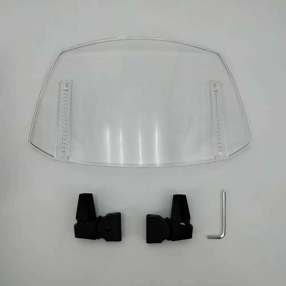 Universal Motorcycle Adjustable Windscreen Spoiler Air Deflector Wind Protection