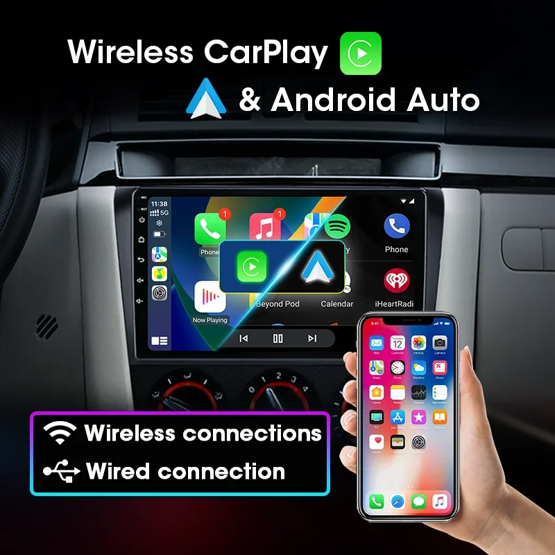 2 Din Android 11 Dành Cho Xe Mazda 3 2004-2009 Phát Thanh Xe Hơi Đa Phương Tiện Stereo Điều Hướng Với BOSE Carplay Loa đầu Đơn Vị Video