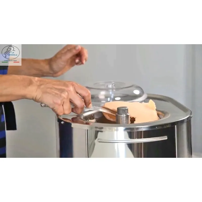 ماكينة صنع الآيس كريم Lello 4080 Musso Lussino سعة 1.5 لتر، ستانلس - 110/120 فولت 60 هرتز #2