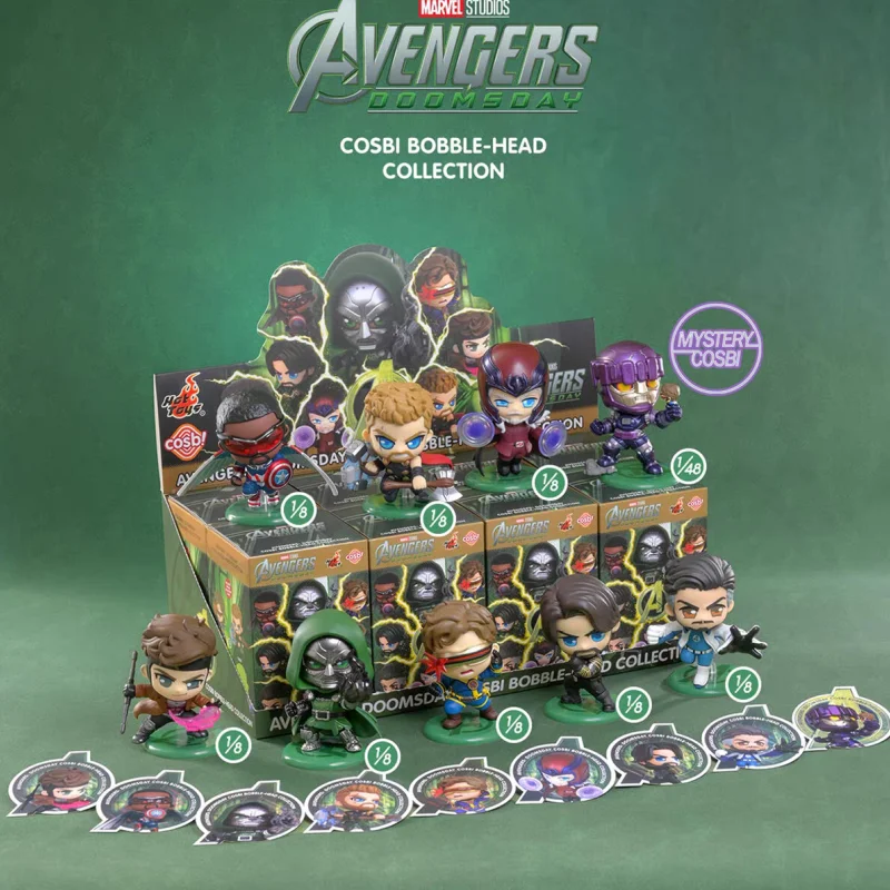Hot Toys Avengers Doomsday Serise Trendy Blind Box Cosbi Figures Model Anime Character Stuffed  Pendant Collectible Toys