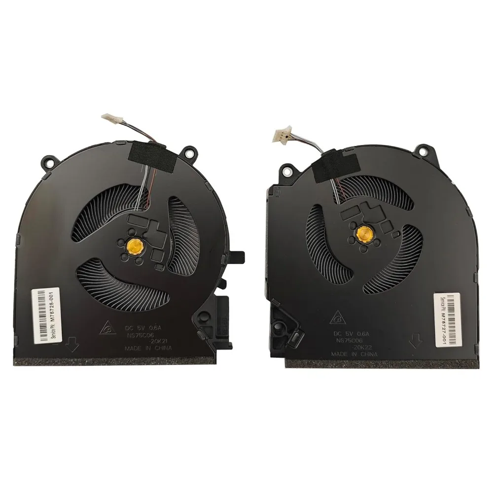 CPU + GPU Cooling Fan for HP Victus 16-D 16-d0000 16-d1000 16-d0xxx 16-d1xxx 16.1 Inch M75725-001 M75727-001 M54776-001 RTX 3060