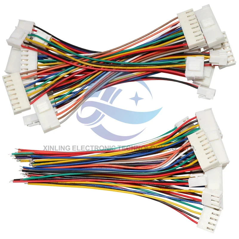 5pcs VH3.96 Plug with Latch Terminal Wire Pitch 3.96mm 20awg Color Single-Ended Double-Ended Electronic Wire