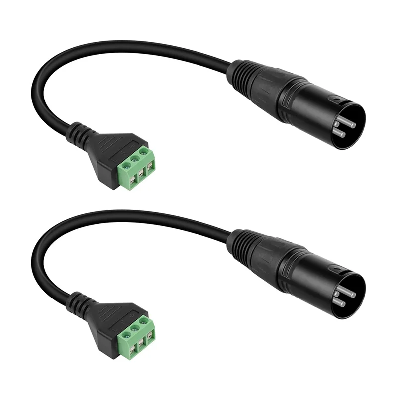 New-Solderless Screw Converter Cable XLR 3Pin Plug Adapter Extension Cable Forstudio Microphone,Speakers,Live Recording