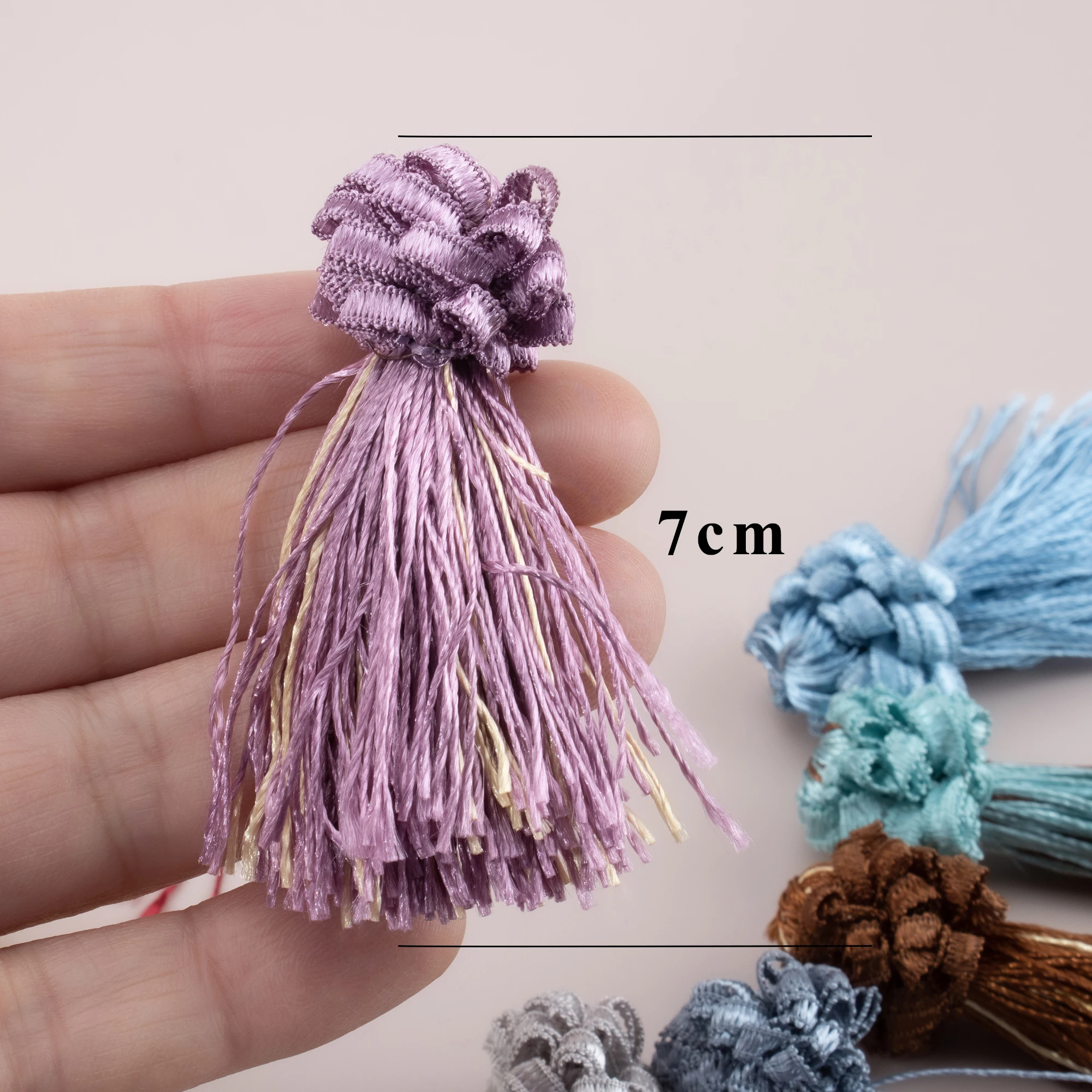 CHENGRUI L240,7cm,tassel,cotton fringe,Ornament material,hand made,jewelry accessories,earring findings,4pcs/bag