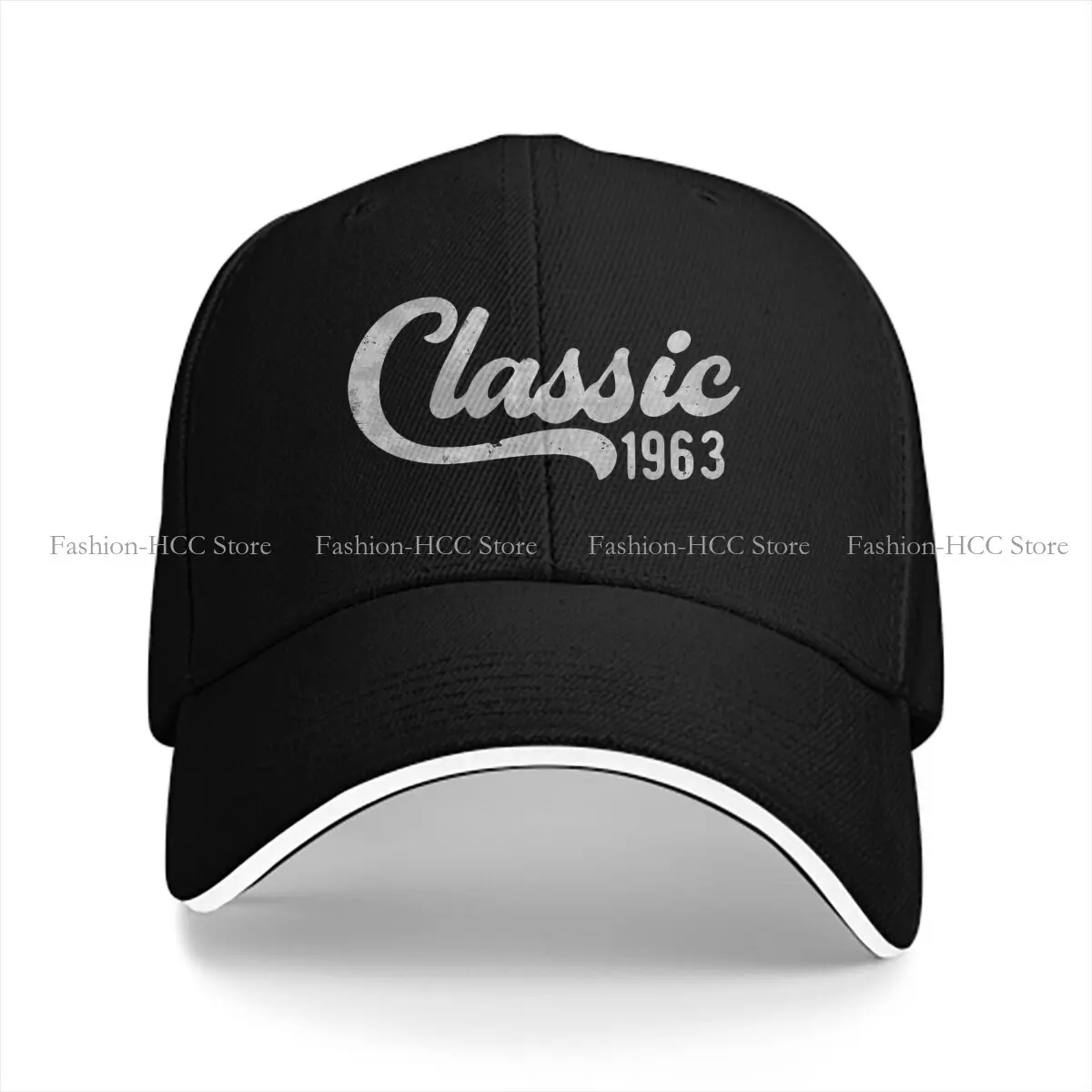 Topi bisbol dicuci klasik untuk pria, topi Snapback Trucker topi ayah 1963