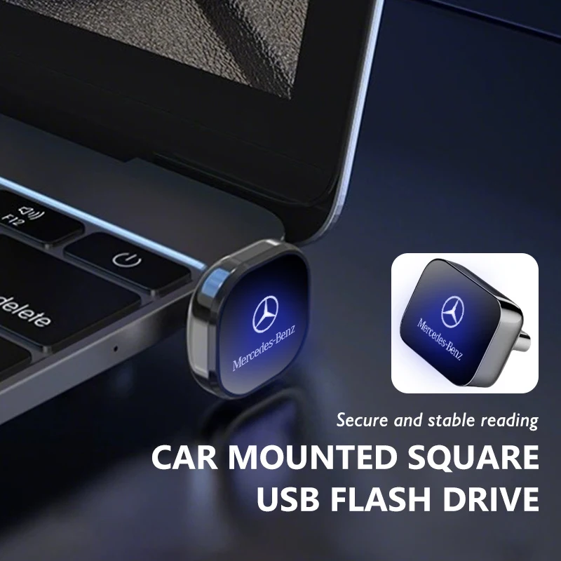 32 ГБ/64 ГБ Автомобильный USB-порт типа C Флэш-накопитель с памятью Mini Short U Stick для Mercedes Benz C180 C300 W124 W176 W177 C200 C260 GLC CLE