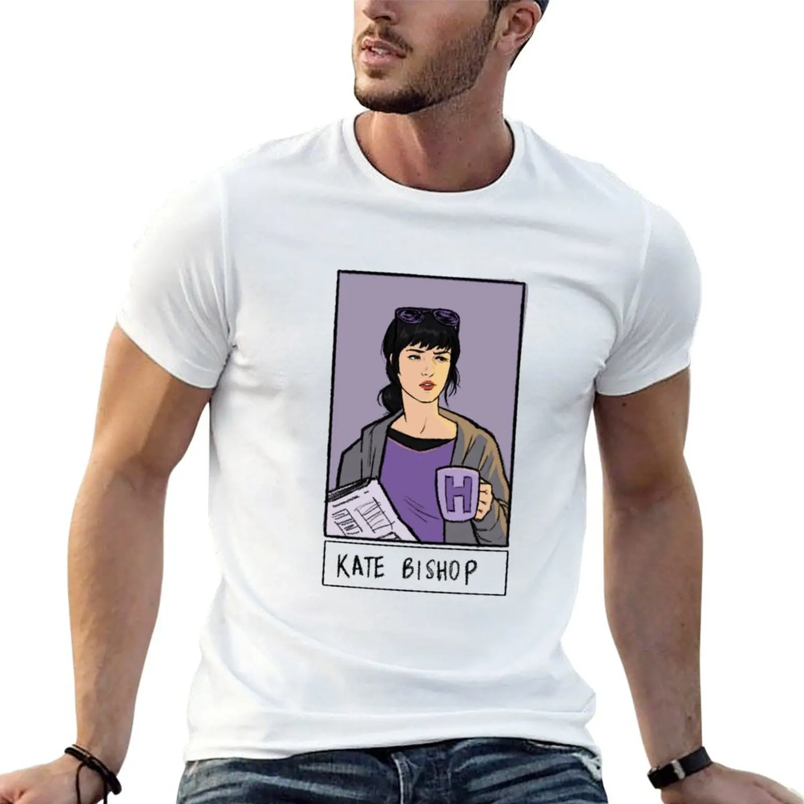 

Kate bishop T-Shirt man t shirts cotton t shirt man plain T-Shirt