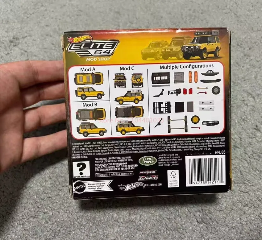 รถฮอตวีลส์ของแท้รุ่น Rlc Elite 1:64 ปี 94 แลนด์โรเวอร์ ดิสคัฟเวอรี่ ของสะสม รถโมเดลโลหะผสม ของตกแต่ง ของขวัญคริสต์มาสสำหรับเด็กผู้ชาย มีสินค้าในสต็อก
