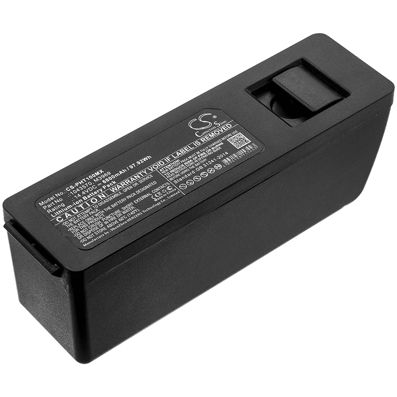 Cameron Sino Replacement Battery for Philips  BiPAP A30, BiPAP A40, CoughAssist E70,, Fits P/N 1043570,1043670,1055804,1113780,