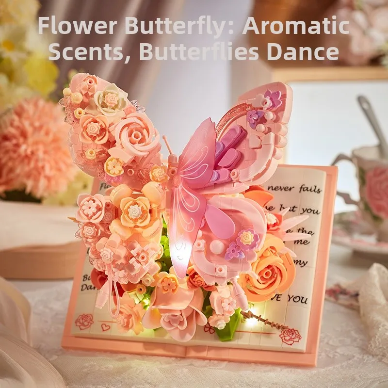 

Конструктор Beldi: Высокоэстетичный, ручной работы, для самостоятельной сборки, подарок на день рождения, букет роз, декоративный элемент