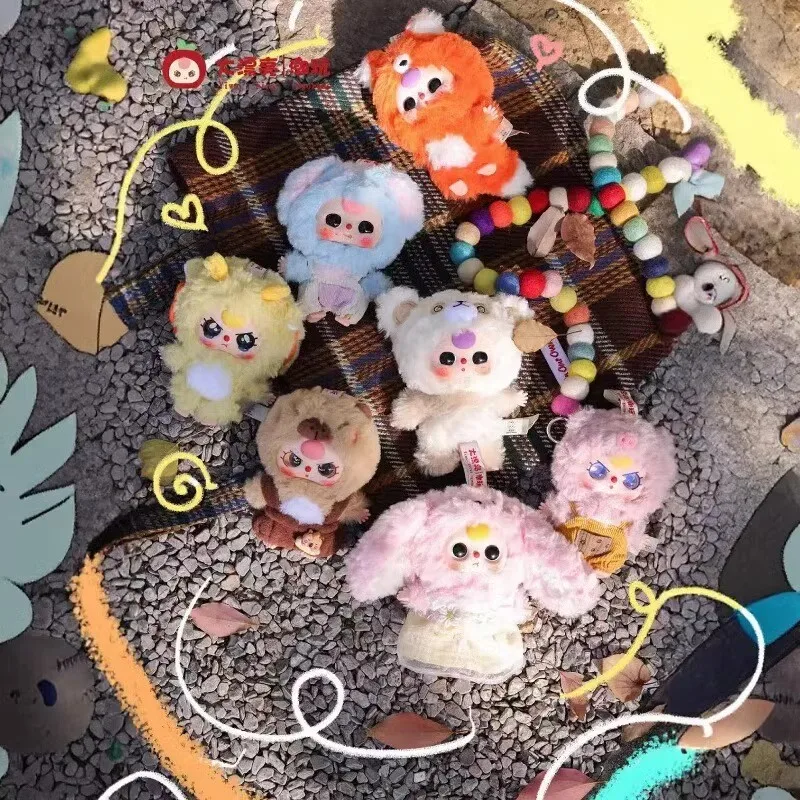 

BabyThree Genuine Little Cutie Series Vinyl Plush Blind Box Keychain Charms Cute Dolls Trendy Toy Collectible Gift