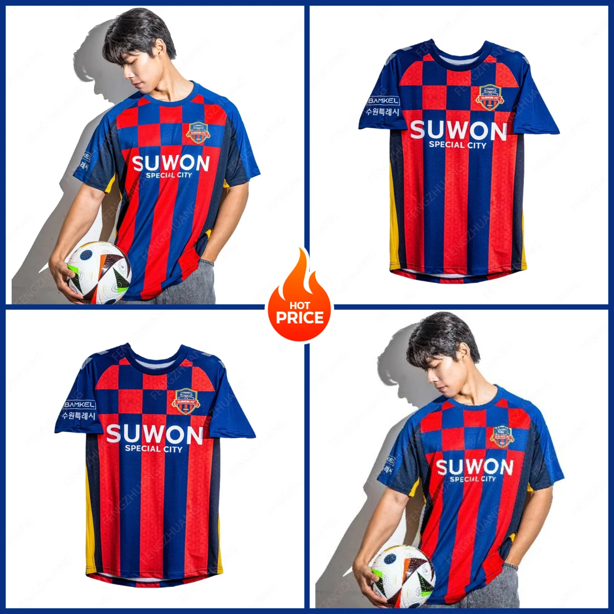 

Suwon 2025 camiseta de local tercer nuevo hombre al aire libre de secado rápido camiseta de fútbol verano clásico