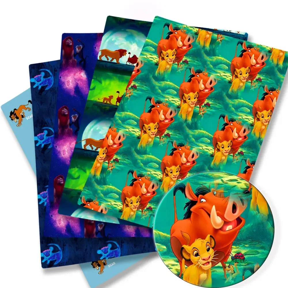 disney Lion king 140CM Cartoon cotton fabric Patchwork Tissue Kid Home Textile Sewing Doll Dress Curtain Polyester cotton Fabric