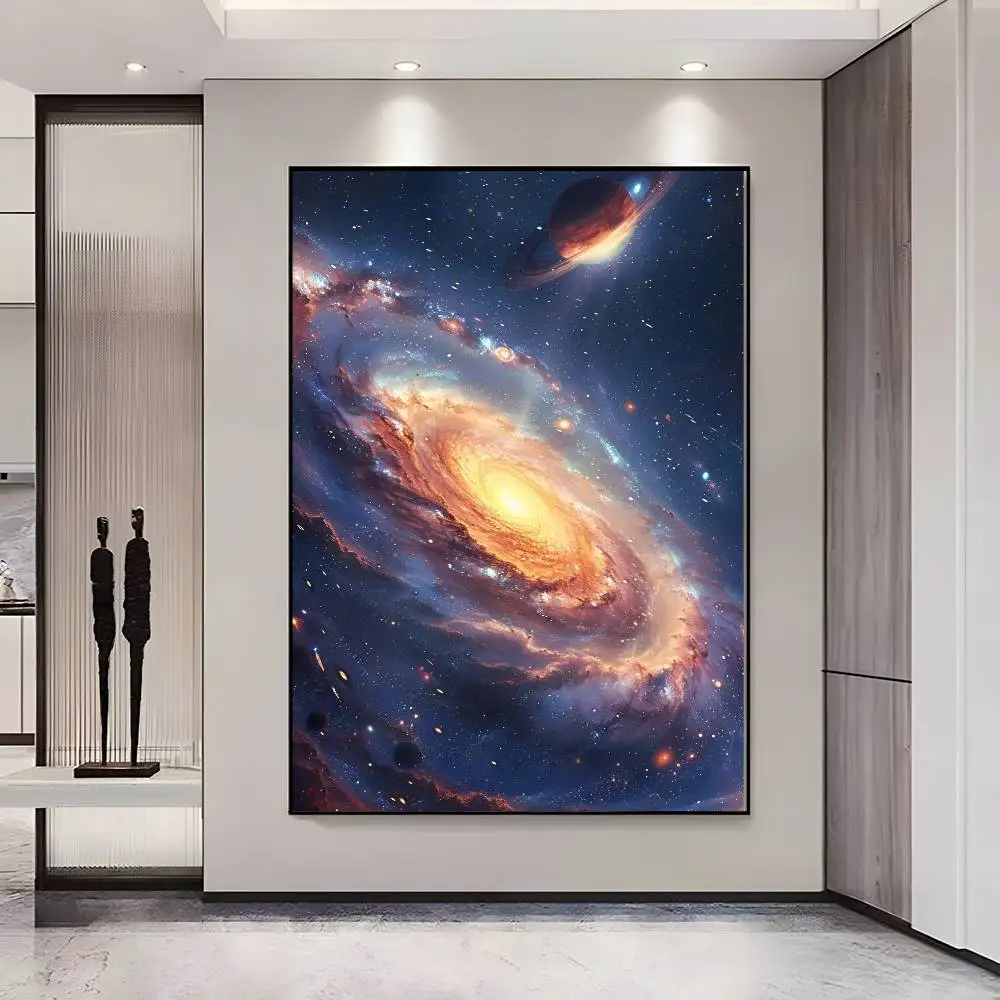 ملصقات يونيفرس سبيس عالية الدقة ذاتية اللصق مقاومة للماء مثالية لتزيين غرفة المعيشة وغرفة النوم #4