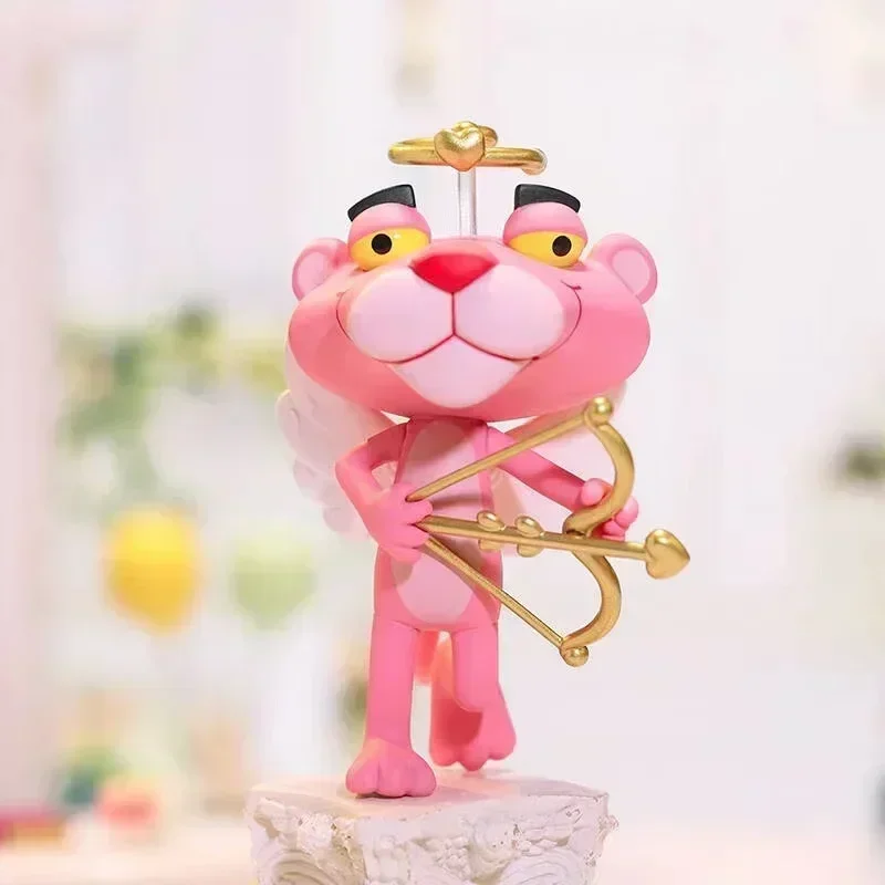 POP MART Pink Panther Confession Series Mystery Box – Niedliche Anime-Figuren-Ornamente Überraschungsbox Blind-Box Puppen-Spielzeug-Geschenk