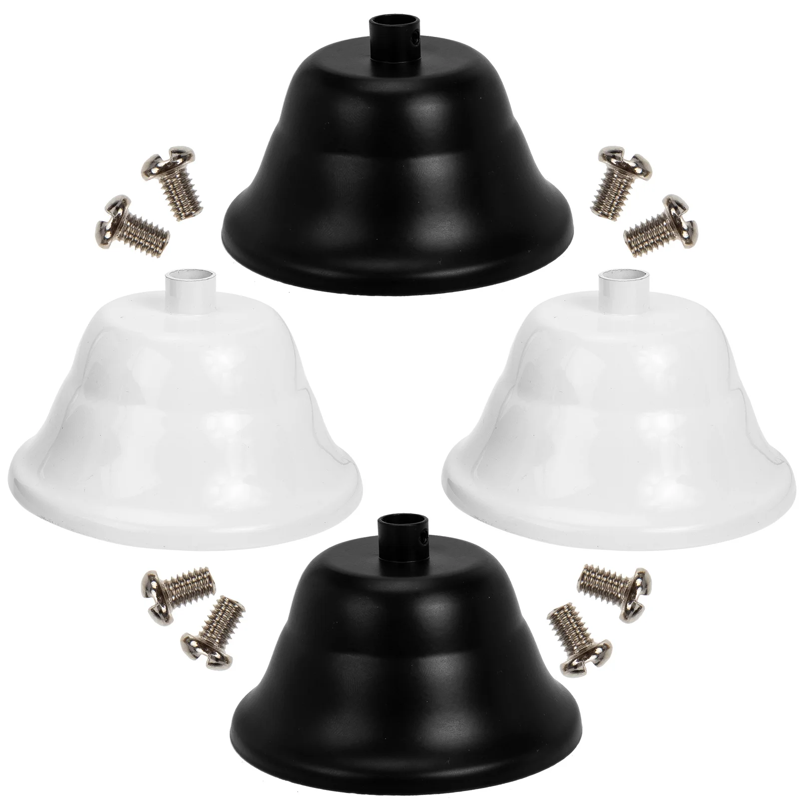 

4 Sets Iron Base Chandelier Ceiling Tray Hanging Lamp Chassis Decor Pendant Light Suite Plate DIY Accessory Simple Structure