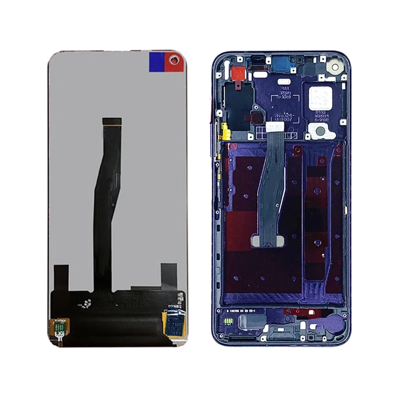 100% Test For Huawei Nova 5T LCD Display Touch Screen with Bezel Replacement YAL-L21 L61A L61D L71A LCD Screen